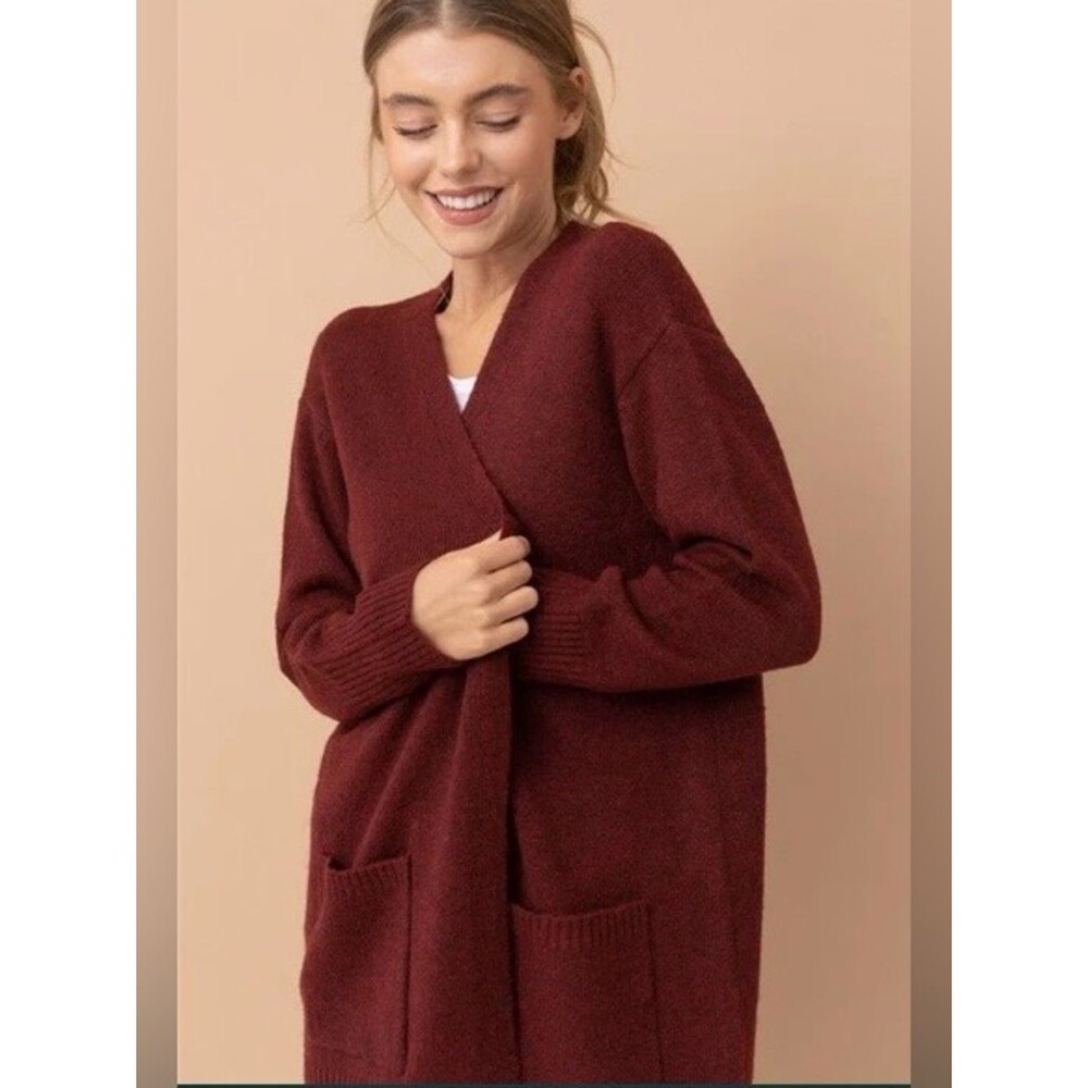 Cielo Open Front Mossy Cardigan Size XL Fall Soft Cozy
